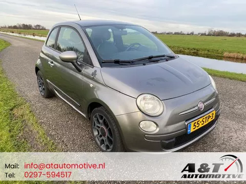 Fiat 500 0.9 TwinAir Plus 2011 Half lederen bekleding airco nw apk