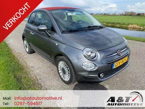 Fiat 500 C 1.2 Lounge Cabrio/Airco/Navigatie/93dkm/2018